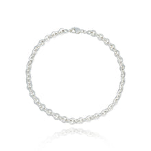 Load image into Gallery viewer, Sterling Silver 7.5 Heavy Rolo chain Bracelet