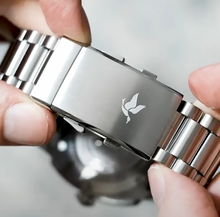 Load image into Gallery viewer, Belmont Dive Watch Blue Dial on Steel Bracelet