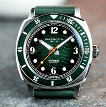 Load image into Gallery viewer, Belmont Dive Watch Green Dial on Green Rubber