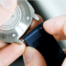 Load image into Gallery viewer, Belmont Dive Watch Blue Dial on Blue Rubber