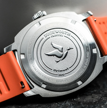 Load image into Gallery viewer, Belmont Dive Watch Orange Dial on Orange Rubber