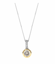 Load image into Gallery viewer, Ti Sento Cubic Zirconia Pendant Gold Plated