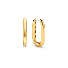 Load image into Gallery viewer, Ti Sento Slim Gold Plated Hoop Earrings