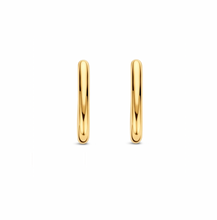 Load image into Gallery viewer, Ti Sento Slim Gold Plated Hoop Earrings
