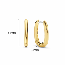 Load image into Gallery viewer, Ti Sento Slim Gold Plated Hoop Earrings