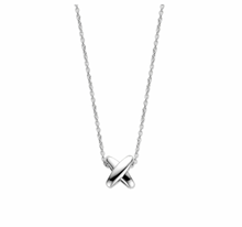 Load image into Gallery viewer, Ti Sento Silver Cubic Zirconia Link Necklace