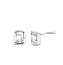 Load image into Gallery viewer, Ti Sento White Stone Cubic Zirconia Stud Earrings