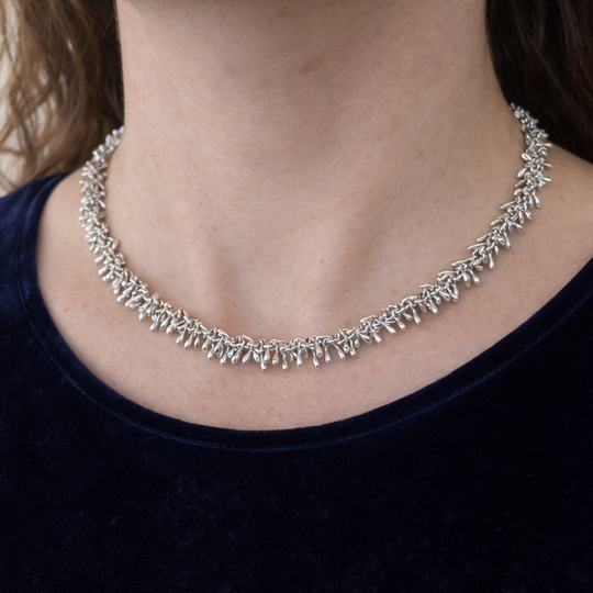 Urban Armour Signature Sterling Silver Raindrop Necklace, view 2