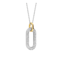 Load image into Gallery viewer, Ti Sento Oval Shaped two tone Necklace