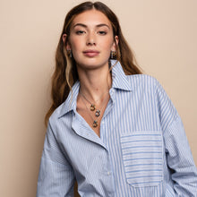 Load image into Gallery viewer, Ti Sento Gold Plated Twist Necklace