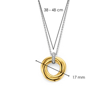 Load image into Gallery viewer, Ti Sento Gold Plated Twist Necklace