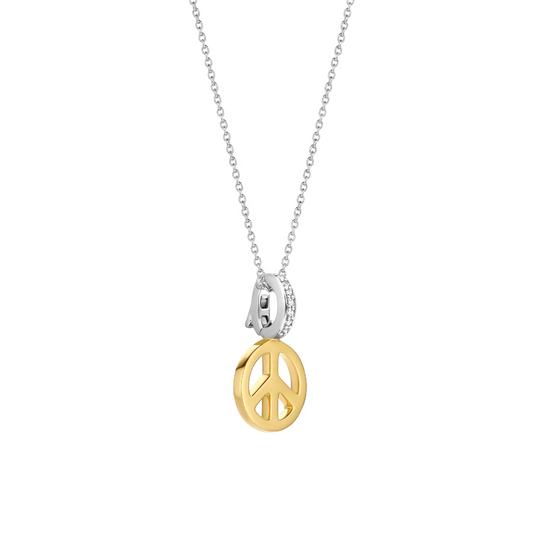 Ti Sento Gold Plated Peace Pendant, view 3