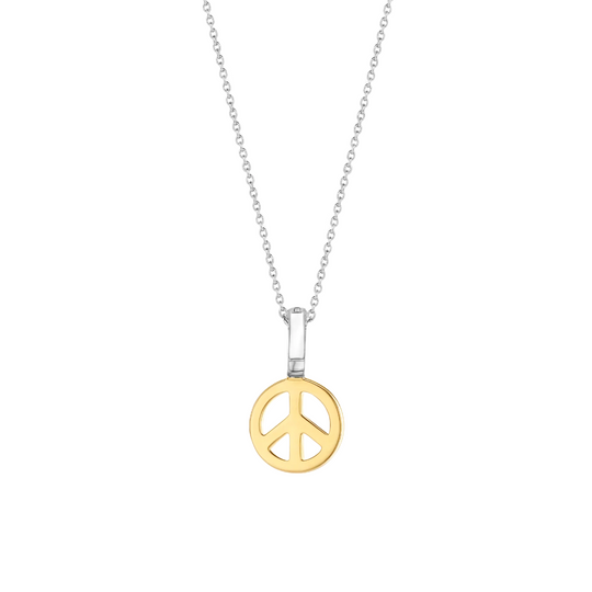 Ti Sento Gold Plated Peace Pendant, view 4
