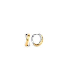 Load image into Gallery viewer, Ti Sento Gold Plated Infinity Hoops