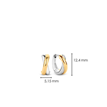 Load image into Gallery viewer, Ti Sento Gold Plated Infinity Hoops