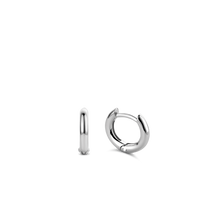 Load image into Gallery viewer, Small Silver Yellow Gold plated Hoop Earrings