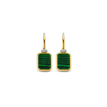 Load image into Gallery viewer, Ti Sento Malachite Stone Earrings