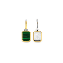 Load image into Gallery viewer, Ti Sento Malachite Stone Earrings
