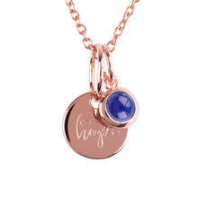 Load image into Gallery viewer, 18ct Rose Gold Vermeil "Hope" Pendants