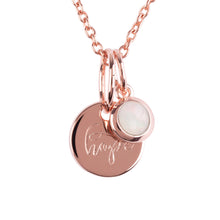 Load image into Gallery viewer, 18ct Rose Gold Vermeil "Hope" Pendants