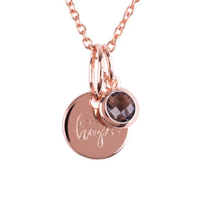 Load image into Gallery viewer, 18ct Rose Gold Vermeil "Hope" Pendants