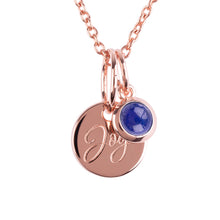 Load image into Gallery viewer, 18ct Rose Gold Vermeil "Joy" Pendants