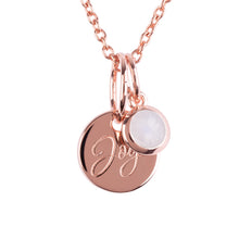 Load image into Gallery viewer, 18ct Rose Gold Vermeil "Joy" Pendants