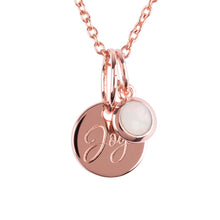 Load image into Gallery viewer, 18ct Rose Gold Vermeil "Joy" Pendants