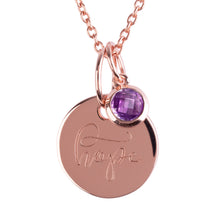 Load image into Gallery viewer, 18ct Rose Gold Vermeil "Hope" Pendants