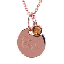Load image into Gallery viewer, 18ct Rose Gold Vermeil "Hope" Pendants