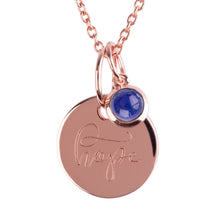 Load image into Gallery viewer, 18ct Rose Gold Vermeil "Hope" Pendants