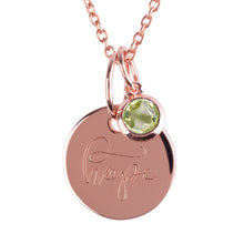 Load image into Gallery viewer, 18ct Rose Gold Vermeil "Hope" Pendants