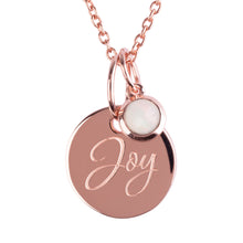 Load image into Gallery viewer, 18ct Rose Gold Vermeil "Joy" Pendants