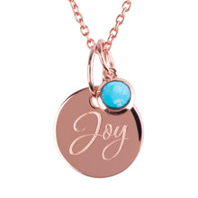Load image into Gallery viewer, 18ct Rose Gold Vermeil "Joy" Pendants