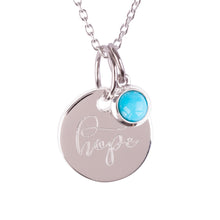Load image into Gallery viewer, Sterling Silver "Hope" Pendants