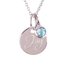 Load image into Gallery viewer, Sterling Silver "Joy" Pendants