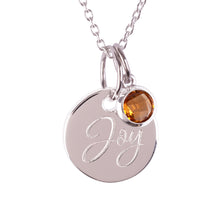 Load image into Gallery viewer, Sterling Silver "Joy" Pendants