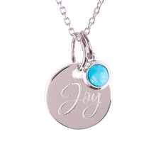 Load image into Gallery viewer, Sterling Silver "Joy" Pendants