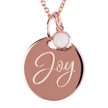 Load image into Gallery viewer, 18ct Rose Gold Vermeil "Joy" Pendants
