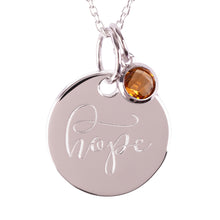 Load image into Gallery viewer, Sterling Silver "Hope" Pendants