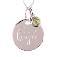 Load image into Gallery viewer, Sterling Silver "Hope" Pendants