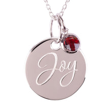 Load image into Gallery viewer, Sterling Silver "Joy" Pendants