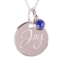 Load image into Gallery viewer, Sterling Silver "Joy" Pendants