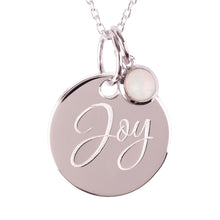 Load image into Gallery viewer, Sterling Silver "Joy" Pendants