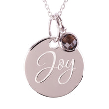 Load image into Gallery viewer, Sterling Silver "Joy" Pendants
