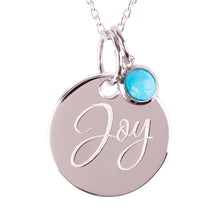 Load image into Gallery viewer, Sterling Silver "Joy" Pendants