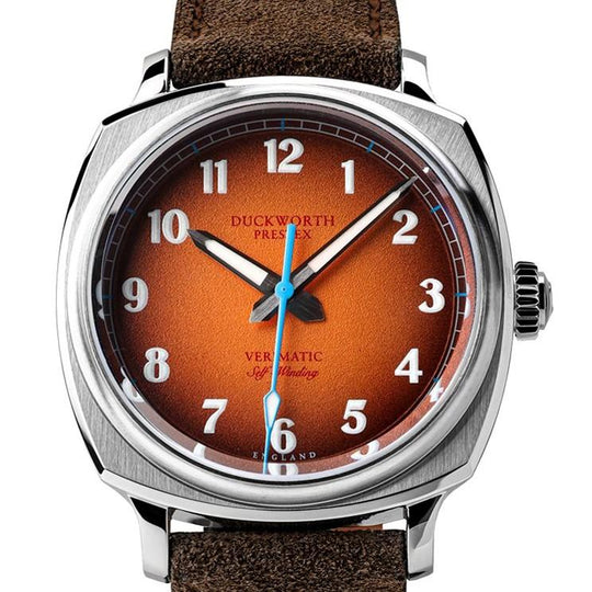 Verimatic 39mm Orange Fumé Men's Watch, view 2