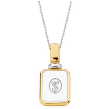 Load image into Gallery viewer, Gold Plated Silver and Rectangular Malachite Pendant
