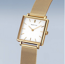 Load image into Gallery viewer, Classic Gold Female Bering Square Faced Watch