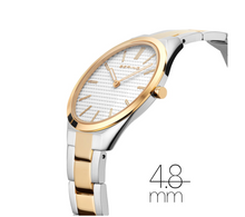 Load image into Gallery viewer, Ultra Slim Ladies Polished Silver/Gold Bering Watch